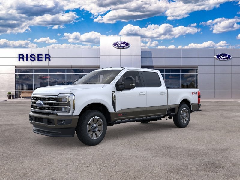 2026 Ford F-250 King Ranch in Star White Metallic Tri-Coat — front three-quarter view