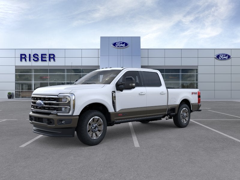 2026 Ford F-250 King Ranch in Star White Metallic Tri-Coat — front three-quarter view