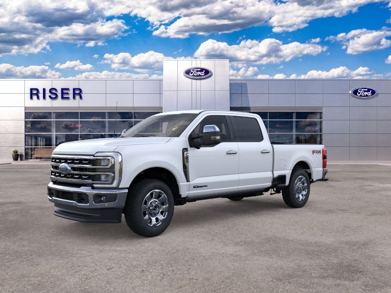 2026 Ford F-250 Lariat in Star White Metallic Tri-Coat — front three-quarter view