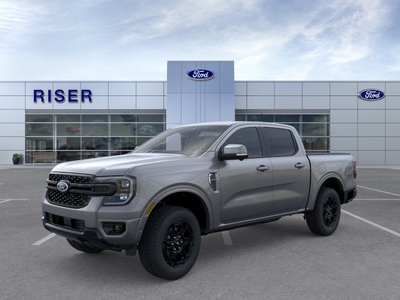 2025 Ford Ranger LARIAT in Carbonized Gray Metallic — front three-quarter view