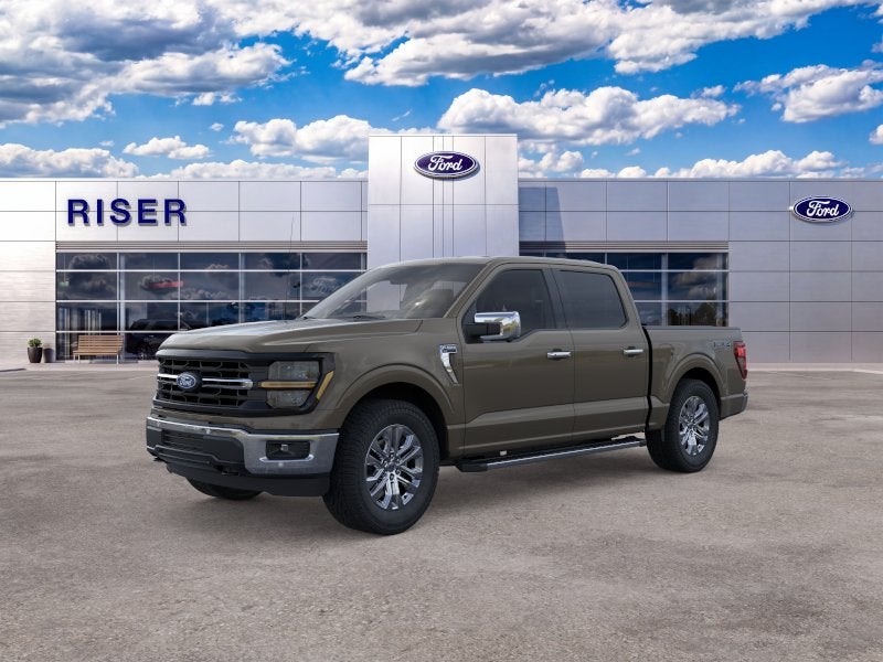 2026 Ford F-150 XLT in Marsh Gray — front three-quarter view