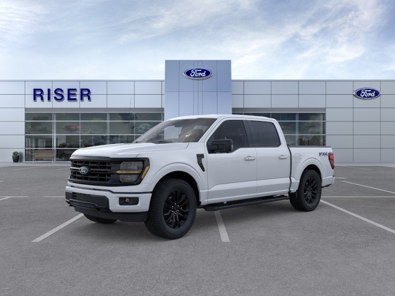 2026 Ford F-150 XLT in Oxford White — front three-quarter view