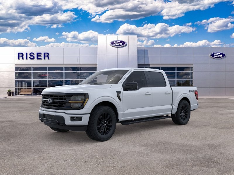 2026 Ford F-150 XLT in Oxford White — front three-quarter view