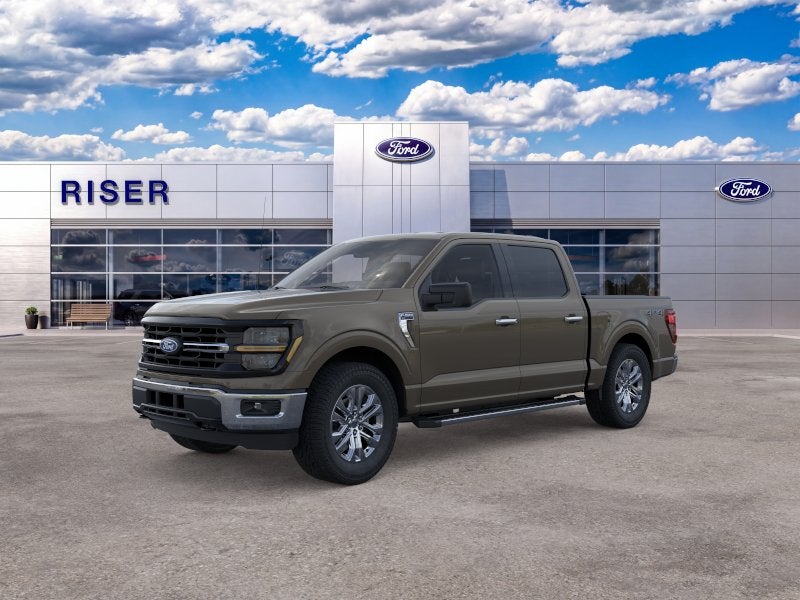 2026 Ford F-150 XLT in Marsh Gray — front three-quarter view