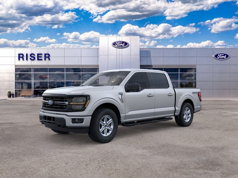 2026 Ford F-150 XLT in Iconic Silver — front three-quarter view