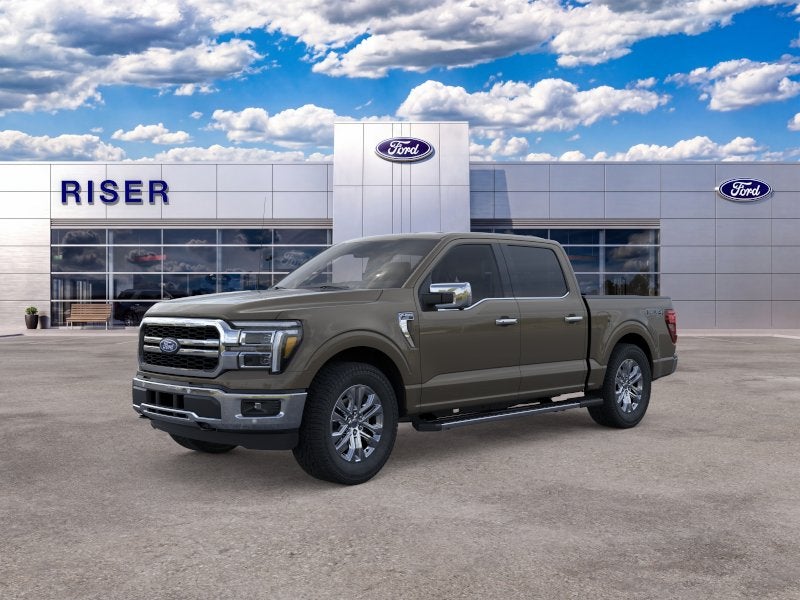 2026 Ford F-150 Lariat in Marsh Gray — front three-quarter view