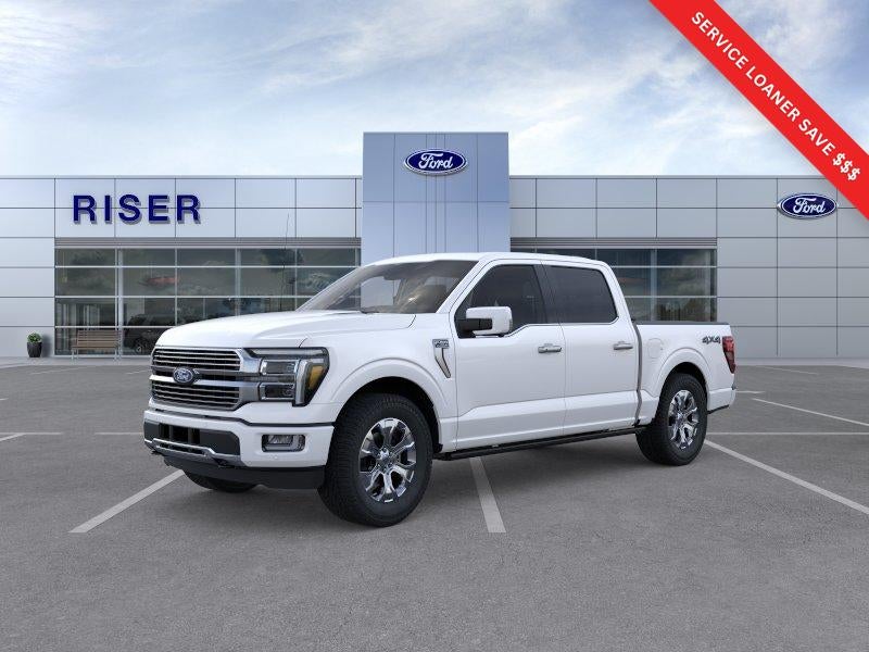 2026 Ford F-150 Platinum in Star White Metallic Tri-Coat — front three-quarter view