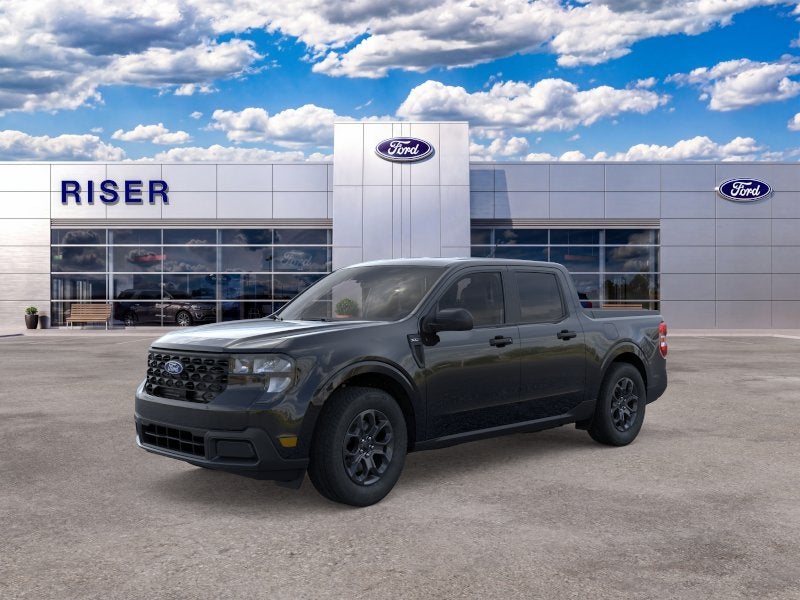 2025 Ford Maverick XLT in Shadow Black — front three-quarter view